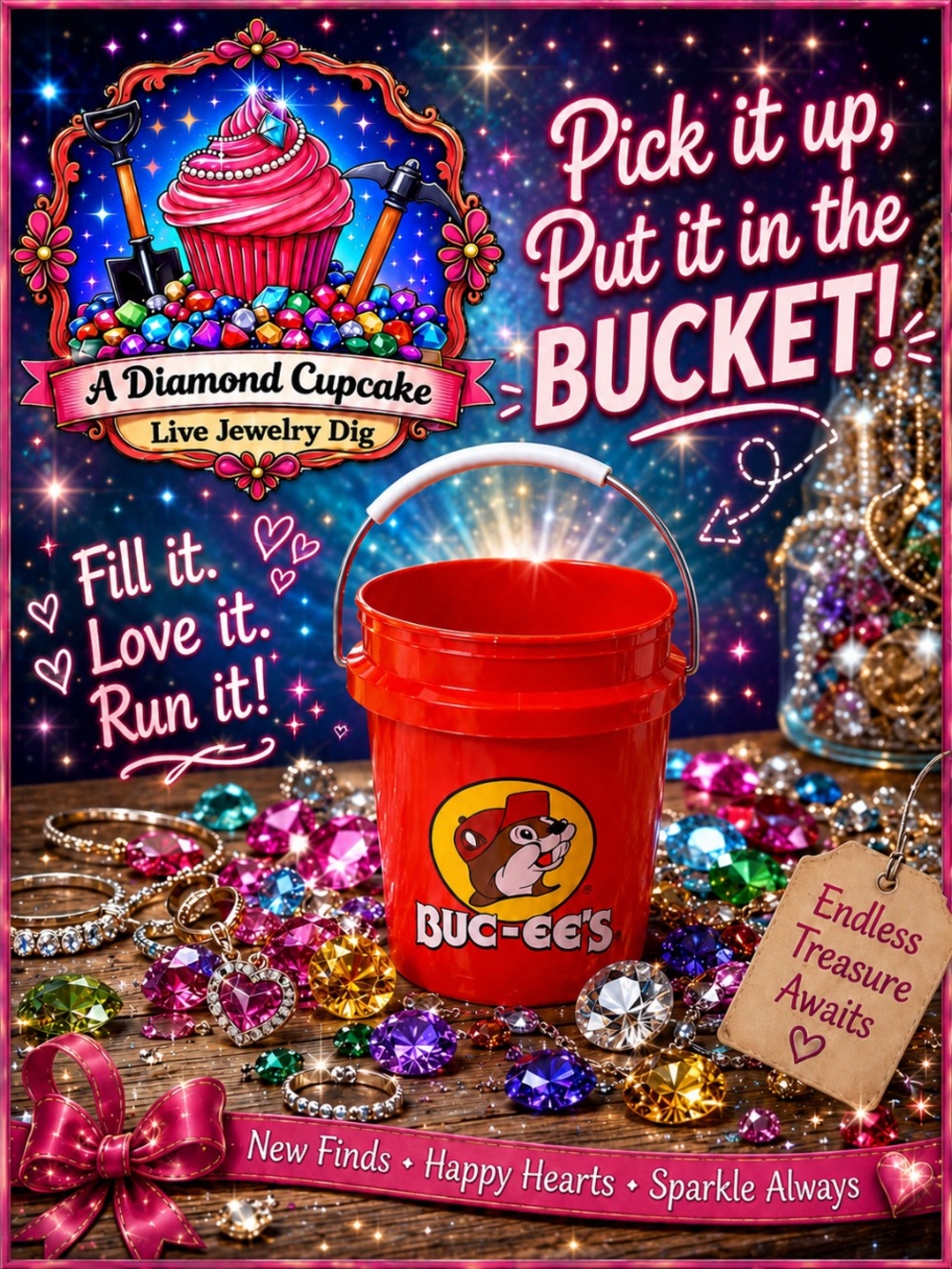 Pick It Up, Put It In The Bucket Live Show Listing 🛼 $15 MIN PURCHASE TO SHIP🔥